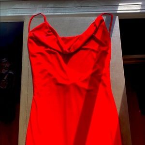 Sexy Red Backless Mini Dress